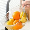 Rice washing drain basket, 1 pcs washing colander with handle,