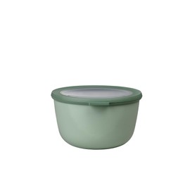 Mepal Cirqula Round Multi Bowl – Nordic Sage – 2000 ml Capacity – with Removable Lid – Shatterproof Material – Leak-proof – Freezer Safe – Dishwasher Safe