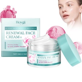 Renewal Face Cream, Renewal Gesichtscreme Anti-Falten, Aufhellende Facial Cream für alle Hauttypen, Spendet tiefenwirksam Feuchtigkeit und pflegt die Haut