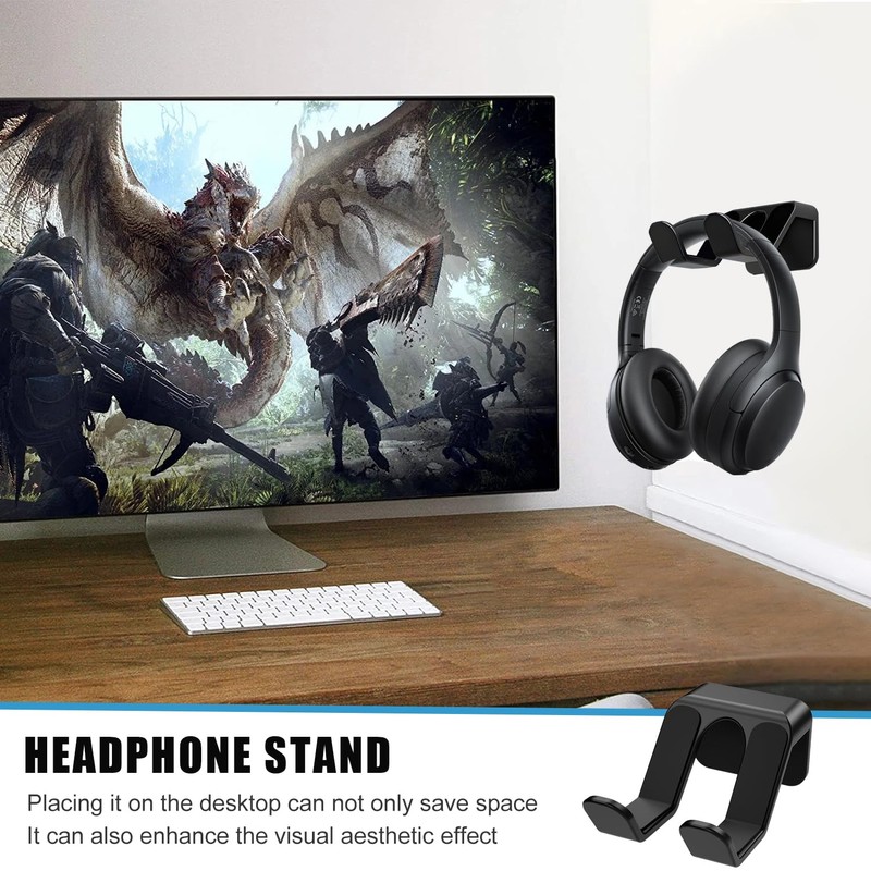 fuxunamz Headset Mount Holder, Headphone Holder Wall Mount, Universal Headphone