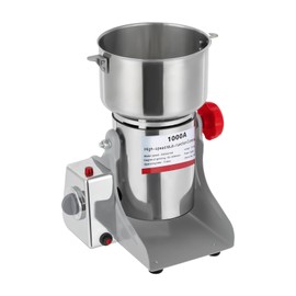 Grain Mill Grinder Electric 1000g Commercial Spice Grinder 3600W Stainless Steel Pulverizer Dry Grinding Machine,Intelligent Timing Grist Mill for Wheat Corn Rice Pepper Herbs Coffee Beans