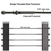 Toukioo Black Cable Railing Hardware Kit for 3/16 Cable Railing