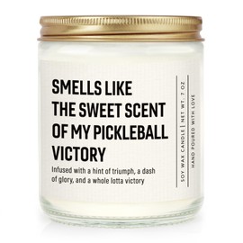 Shqiueos Pickleball Gifts for Women Men Lavender Scented Candle 7oz