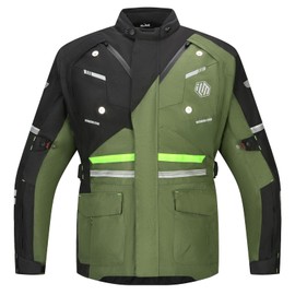 ILM Men's Motorcycle Jacket CE Armored Riding Waterproof Adventure Touring
