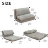 N&V Medium Foam Sofa, Folding Matress, Harbour Gray, Corduroy Cover,