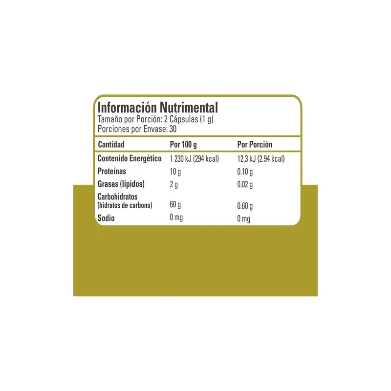 Maca Organica 60 Capsulas
