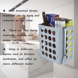 KozyGather Plastic Bag Holder (2sets/pack) Grocery Bag Holder Dirty clothes basket and kitchen organizer.…