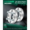 SCITOO 2Pcs Wheel Adapters 1 inch 4x4.5 to 4x100 Bore
