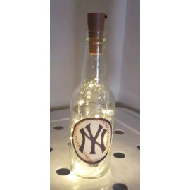 2024 NY YANKEES LIGHTED BOTTLES WITH LED CORK LIGHTS
