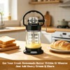 Upgraded 1L Manual Butter Churner with Non-Slip Base & Finger-Safe