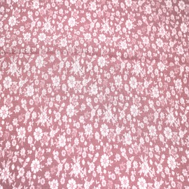 Texco Inc 49" Wide Printed 100% Rayon Crepon Fabric by The Yard-Non-Stretched, 125 GSM-Lightweight, Soft, & Breathable Material for Apparel, Scarves & Sewing Projects, Blush Off White 3 Yards