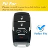 QIXIUBIA Keyless Entry Remote for Ram Key Fob Cover Protective
