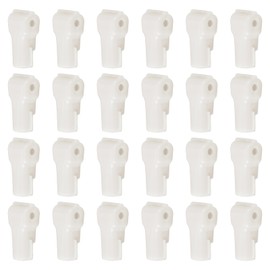PATIKIL 5 mm Stop Peg Lock, 50 Pcs Pegboard Hooks Anti Sweep Theft Hook Locks Plastic Pegs for Mobile Accessories Shop Clothes Retail Security Display, White