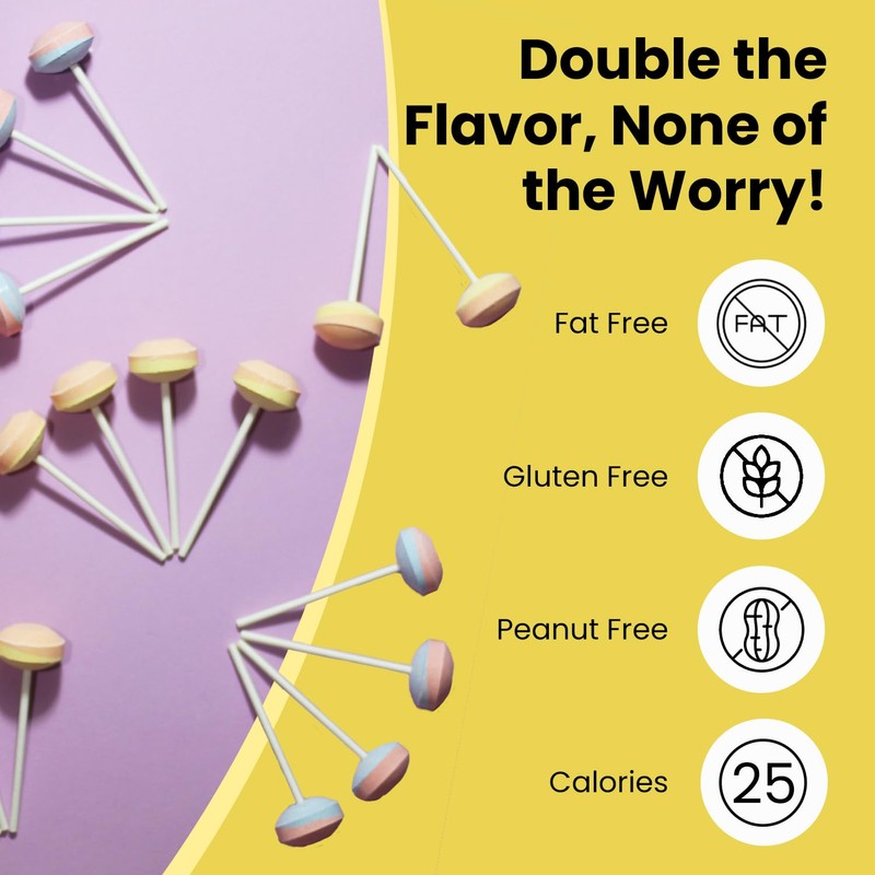 Smarties Double Lollies - Gluten Free, Peanut Free, Fat Free