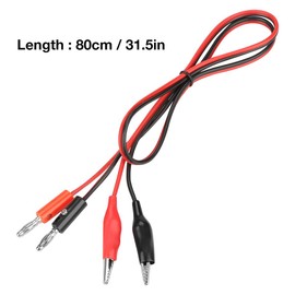 Power Supply Output Cable, Output Cable Line Banana Plug Clip Wire 3V 5A for DC Regulated Power Supply Multimeter Test Leads