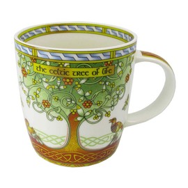 New Bone China Mug With Celtic Tree Of Life Design, 325Ml