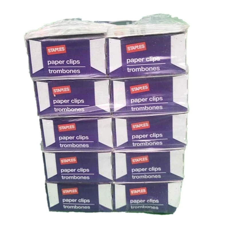 Staples 2000 Staples Standard Smooth Silver Paper Clips /20 Boxes