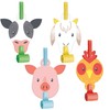 Farm Animals Party Blowers, 48 Count