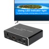 Black HDMI Audio Extractor Aluminium Alloy ARC 5.1 Splitter Optical