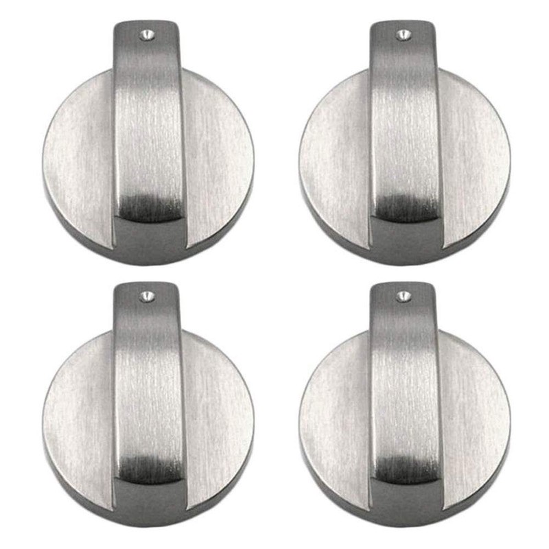 2 Pieces Metal Universal Silver Gas Stove Control Gas Stove