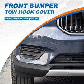 Car Front Bumper Tow Hook Cover Cap Towing Eye for Volvo XC40 2018 2019 2020 2021 2022 Trailer Cover Cap 39847993 Trailer lid (White)