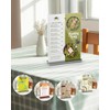Frstem Set of 6 A5 Table Stands with Base Crystal