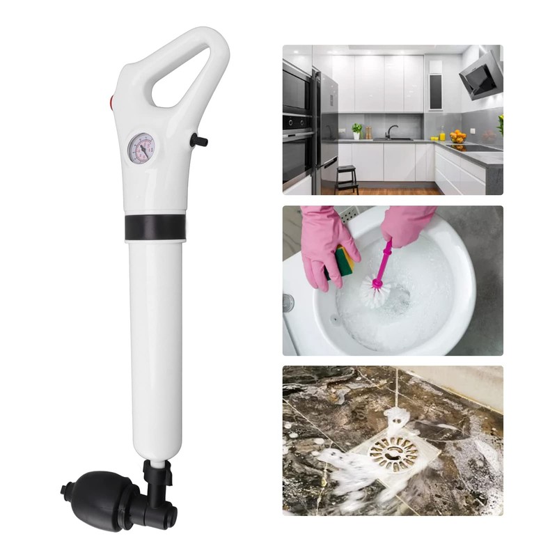 Electric Toilet Plunger, Pneumatic Drain Dredger Manual Dredging Tool for