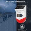 EverNary Solar Strobe Alarm Light with Motion Sensor Siren Outdoor