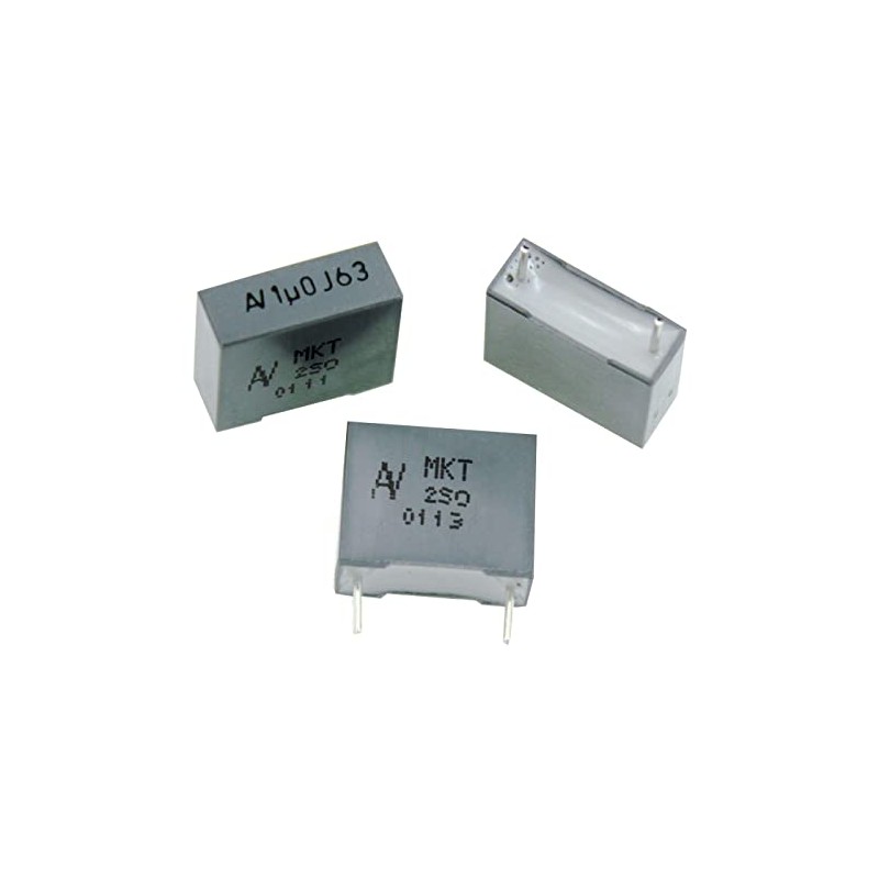 20x MKT-Capacitor rad. 1µF 63V DC ; 10mm ; R60DF4100JB30J