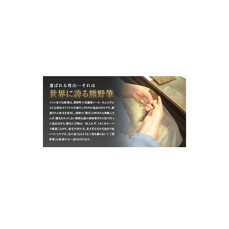 Kumano Brush Cosmetics Hall Portable Sliding Pine Squirrel Eye Shadow