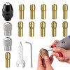 16Pcs Chuck Keys for Drill,Multi Chuck Set for Dremel Collet