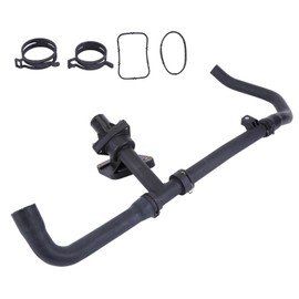 Upper Radiator Hose with Thermosat Assembly fit for Jaguar X-Type 2002 2003 2004 2005 2006 2007 2008 3.0L 2.5L Upper Radiator Tank Inlet Hose Reservoir Hose Replace C2S43430