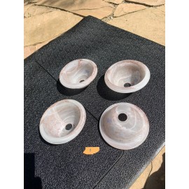 Murano MCM Murano Bobèche, Chandelier Heavy Glass Lamp Shades, Lot Of Four Or More