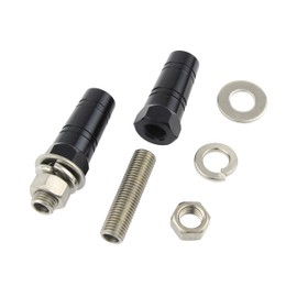 POSH 098103-06 Motorcycle Accessories Sequential Extension Stays 1.6 inches (40 mm) Black M10x40mm Stainless Steel Stud Bolts