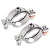 uxcell Wall Ceiling Mount Pipe Supports, 304 Stainless Steel Adjustable