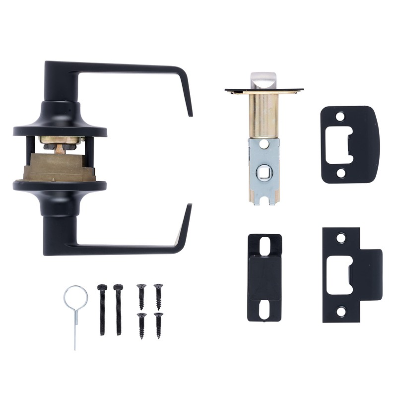 BRINKS Commercial - Light Duty Passage Door Lever, Matte Black