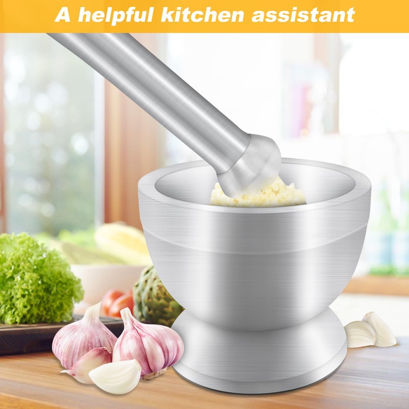 Xpieoyrm 304 Stainless Steel Mortar with Pestle