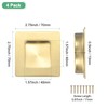 M METERXITY 4-Pack Recessed Finger Pulls, 2.75 Inch 304 Stainless