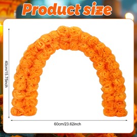 Leinuosen Dia De Los Muertos Altar Decorations 16 x 24'' Wooden Day of The Dead Altar Supplies with Marigold Flowers 24 DIY Butterflies Ofrenda Decorations for Dia De Los Muertos Decor Diwali Party