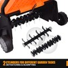 ARNOT Lawn Dethatcher & Scarifier, 2-in-1 Electric Corded Lawn Dethatcher,