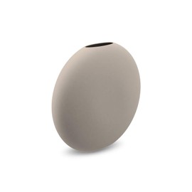 Cooee Design HI-028-25-SA Pastille Vase Hand-Made Ceramic Diameter 20 cm Height 19 cm Sand