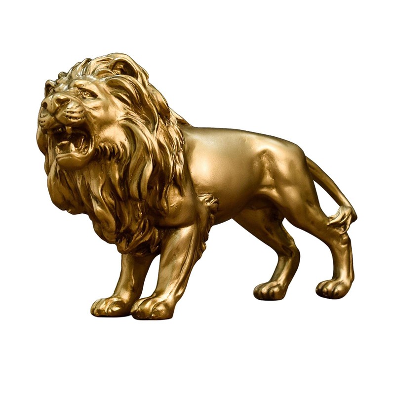 Baoblaze Modern Lion Figurine Resin Statue Home Decor Tabletop for