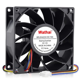 Wathai 92mm x 38mm 90mm Dual Ball 12V High Airflow Fan DC High Speed Pressure Cooling Fan