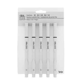 Winsor Newton Fineliner 5-Pack Black / 윈져뉴톤 화인라이너 5본조 블랙