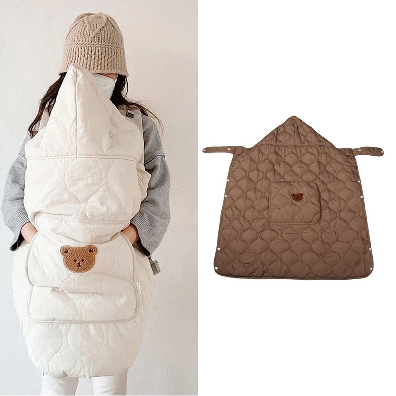 Baby Carrier Winter Cover Windproof Universal Hoodie All Season Carrier