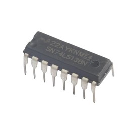 Circuito Integrado Chip IC 74LS138 Decodificador y Demultiplexor TTL 74138 (2 Piezas)