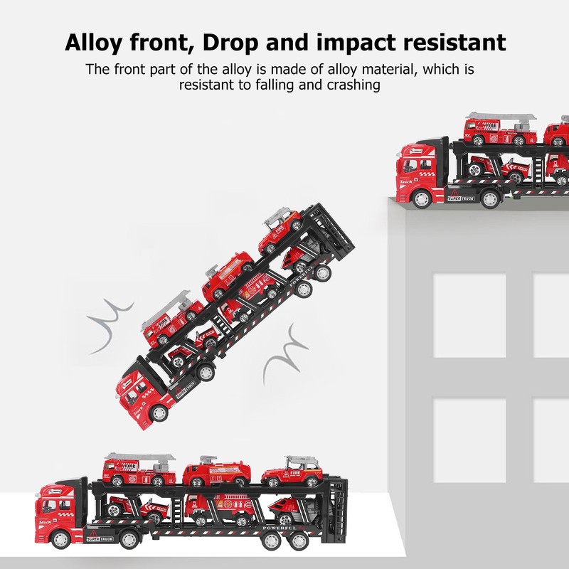 32cm Car Carrier Truck for Boys with 6 Small Car