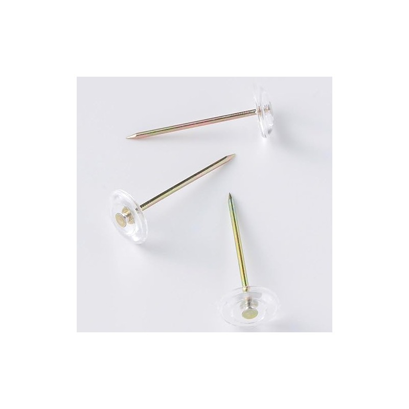 Cainz Top Bed Tacks 15 Pieces, Clear