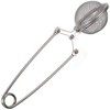 Silver Long Handle Loose Leaf Snap Ball Tea Infuser Spoon