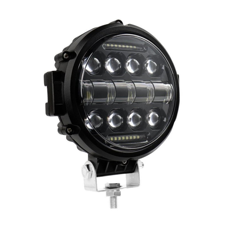 Bricologht Round 7 inch Front Bumper Spot LED Work Light